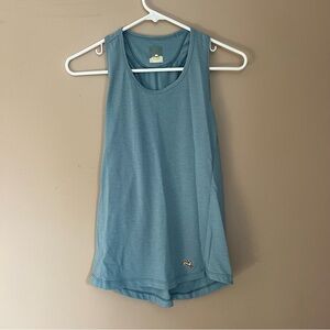 Tracksmith Running Tank, Blue, Athletic Top, S
